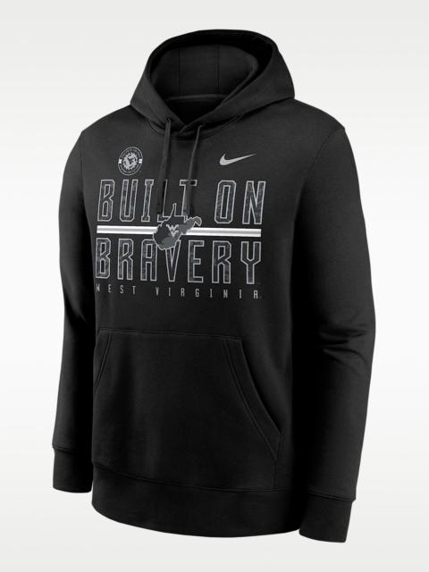Nike West Virginia Built on Bravery Club Men's Nike College Pullover Hoodie