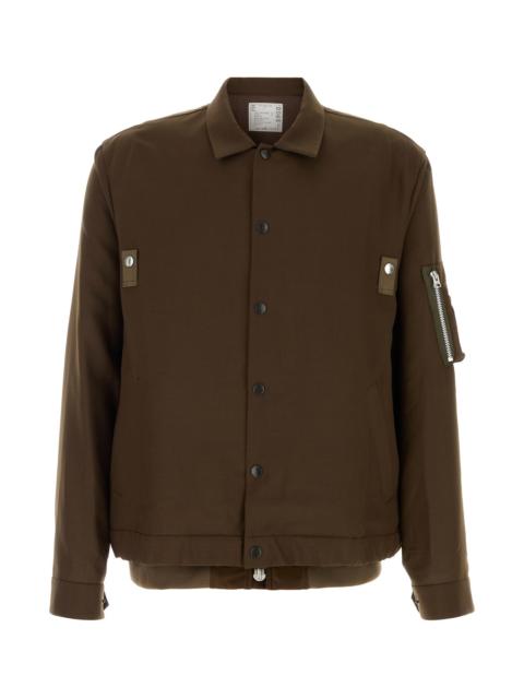 sacai Chocolate twill jacket