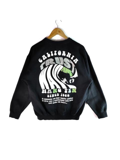 Other Designers HANG TEN SURFING Bog Back Print Watersport Sweatshirt