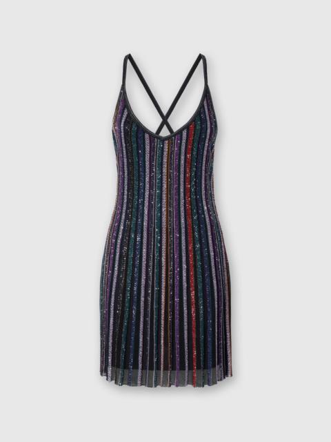 Missoni Mini Dress with Interlaced Straps