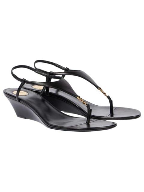 SAINT LAURENT Cassandra leather sandal