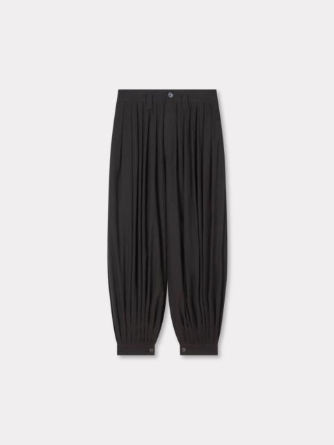 KENZO Balloon pleated pants in cotton hemp