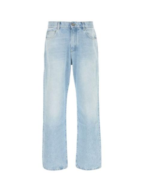 Denim wide-leg jeans