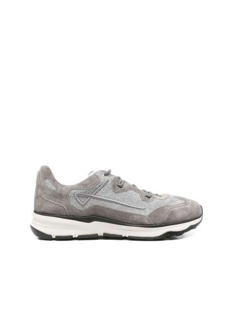 Herno suede panelled sneakers