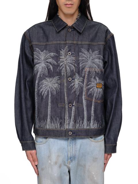 Kapital Palm Tree Jacquard Denim Jacket