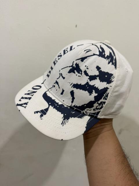 Diesel RARE VTG DIESEL Overprinted Short Visor Hat
