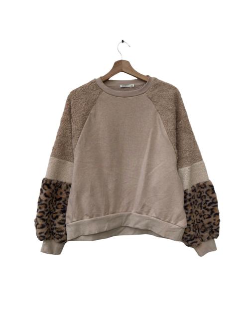 Other Designers Streetwear - Japanese Brand Stradivarius Hybrid Fleece/fur Sweatshirt