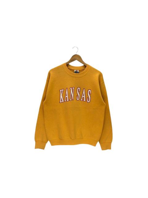 Other Designers Vintage Kansas Big Logo Spellout Sweatshirt