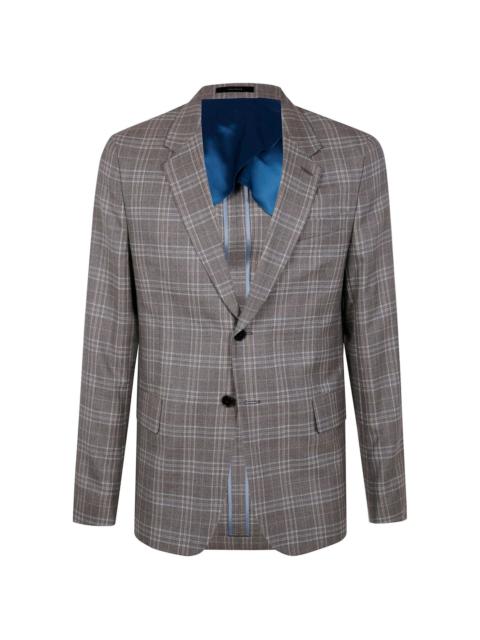 checked blazer