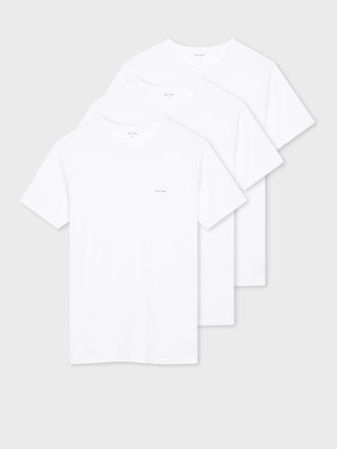 Paul Smith Logo Organic Cotton Lounge T-Shirts Three Pack