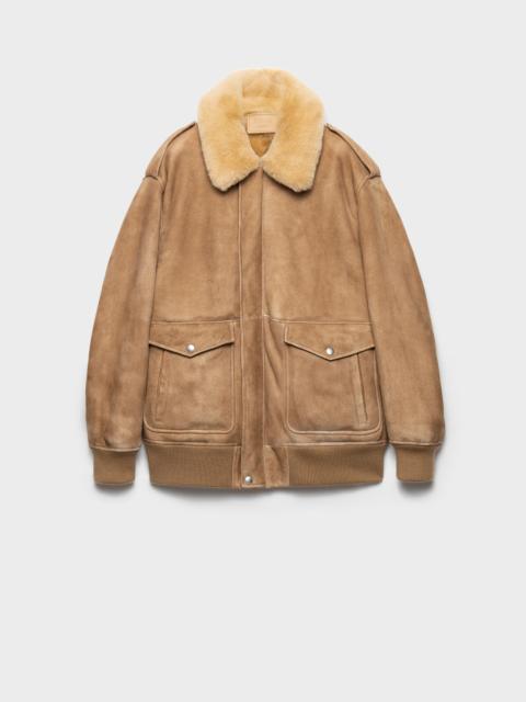 Prada Shearling bomber jacket