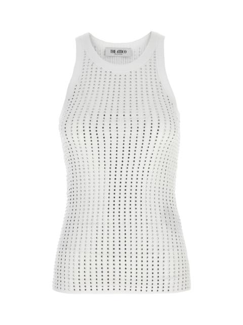 THE ATTICO Rhinestone Top