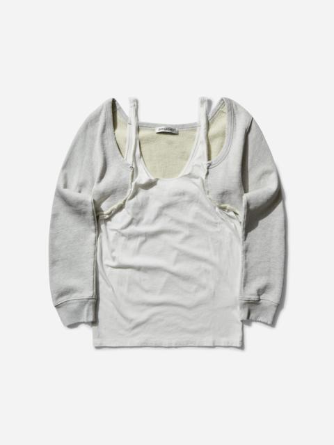 OUR LEGACY｜ (CARDIGAN TANK Yellow Tint Melange Fleece ( Our Legacy - Cardigan Tank Yellow Tint Melange Fleece