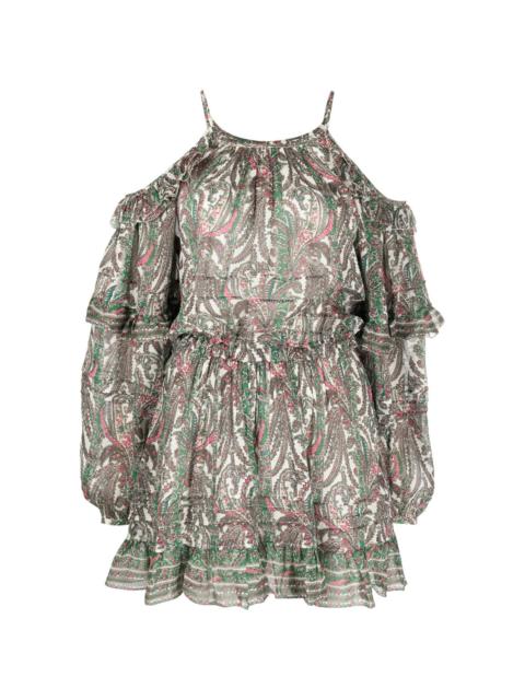Isabel Marant Gabinia printed off-shoulder dress