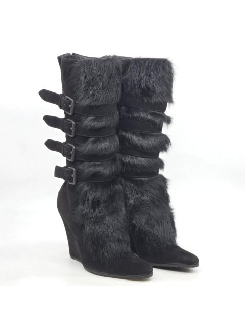 Helmut Lang Archive Helmut Lang - AW03 Fur Bondage Boots