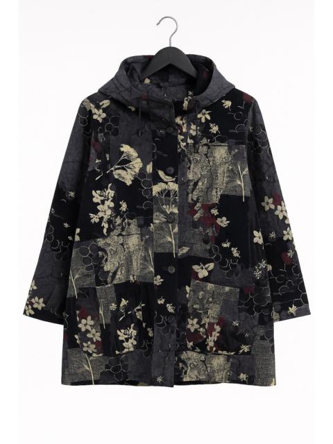 Other Designers Vintage Japanese Floral Patchwork Hooded Coat – Ladies L