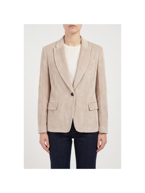 Brunello Cucinelli Brunello Cucinelli Beige Casual Corduroy Jacket