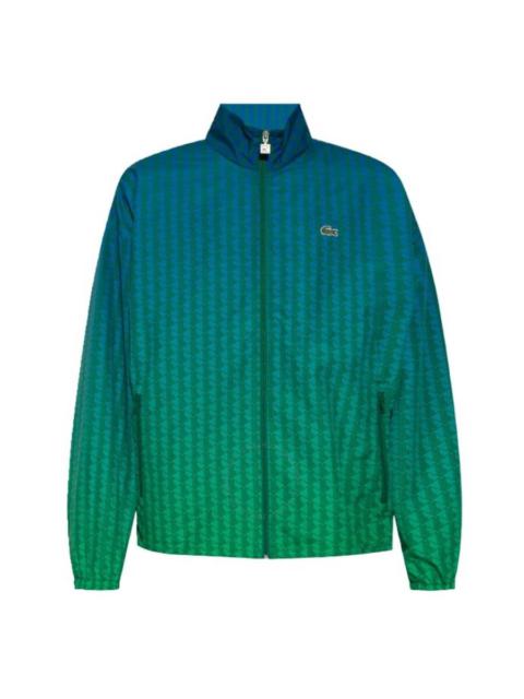 LACOSTE Lacoste Monogram Ombre Showerproof Track Jacket