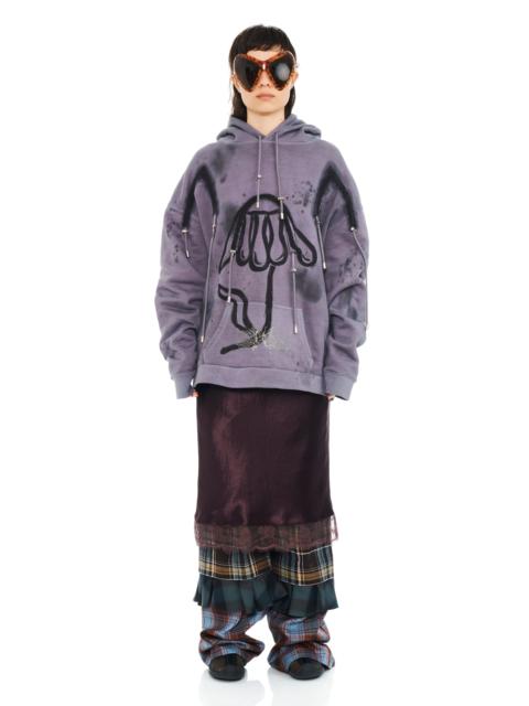 Collina Strada CHARCOAL DAISY ARC HOODIE