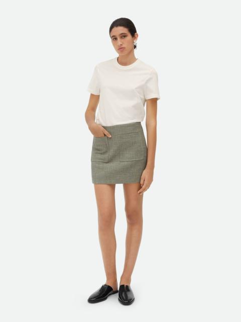 Bottega Veneta Melange Cotton Skirt
