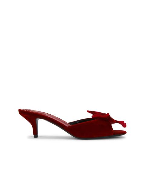 Valentino VG Marie Velluto Bow 55 Mule