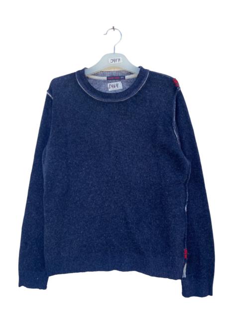 Other Designers Designer - Gaijin Made Japanese Brand Indigo Sashiko Stitch Sweatshirt