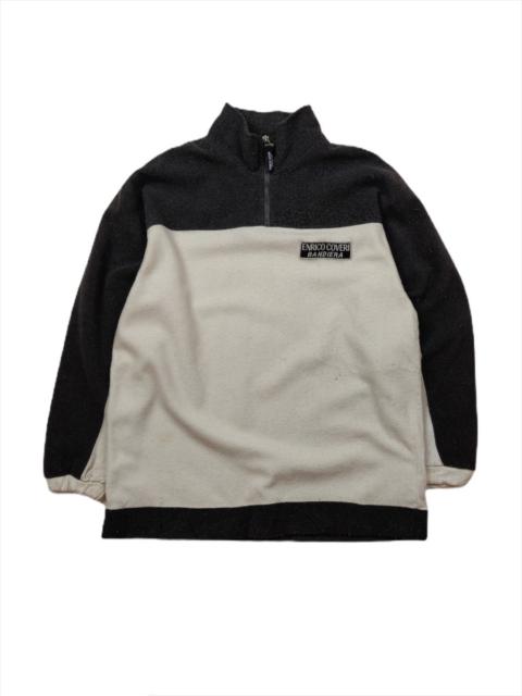 Other Designers Designer - Bandiera Two Tone Fleece Sweater Jacket