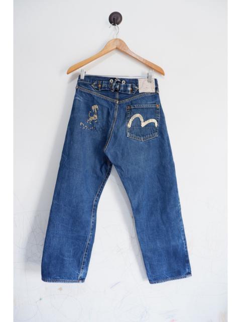 EVISU Vintage Evis Limited Handpaint Logo Selvedge Jeans