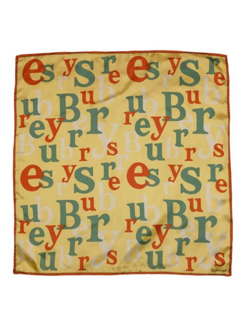 Burberry Burberry Multicolor font Burberrys Silk Scarf