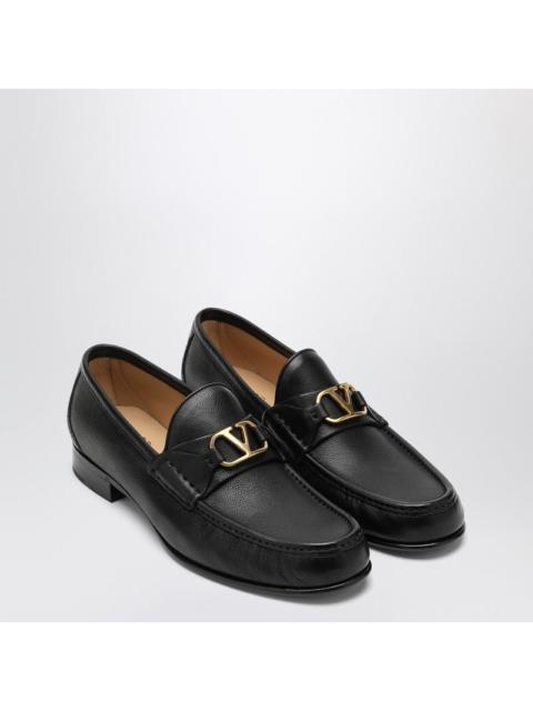 Valentino Valentino Garavani Vlogo Signature Black Loafer Men