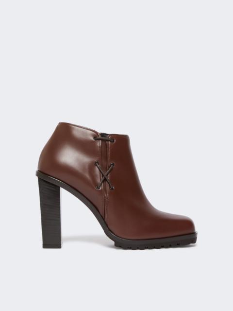 Max Mara BRAIDY Smooth leather booties