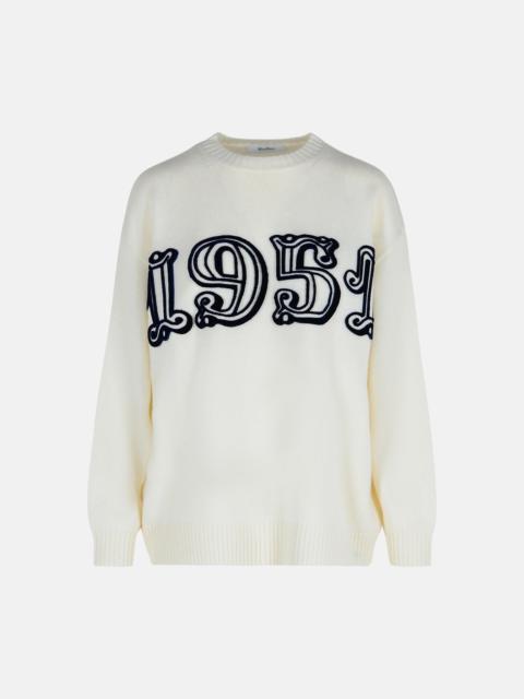 Max Mara OFF-WHITE wool and cashmere 'FIDO' SWEATER