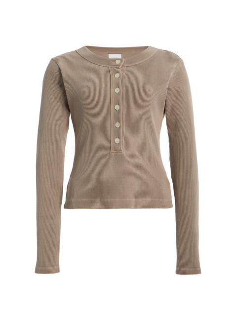 Citizens of Humanity Varra Cotton Henley Top neutral