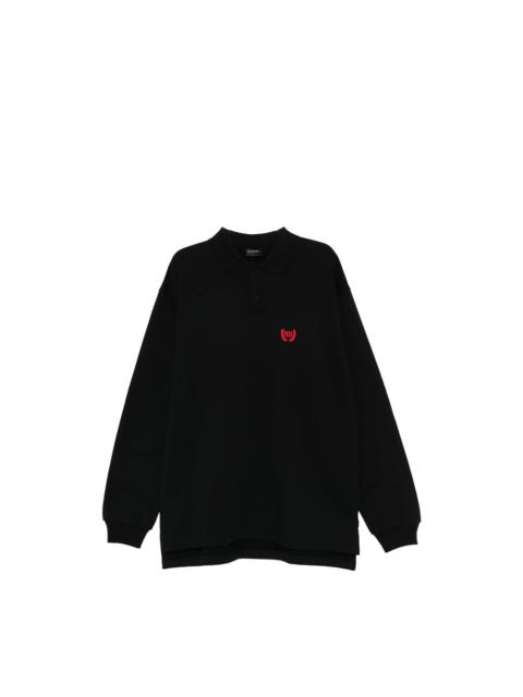 BALENCIAGA Balenciaga Black Polo Shirts Men