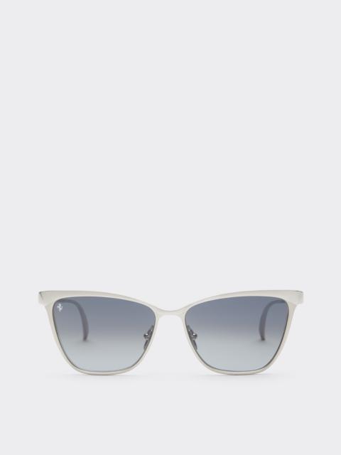 Ferrari Ferrari sunglasses in silvermetal with gray crystal gradient lenses