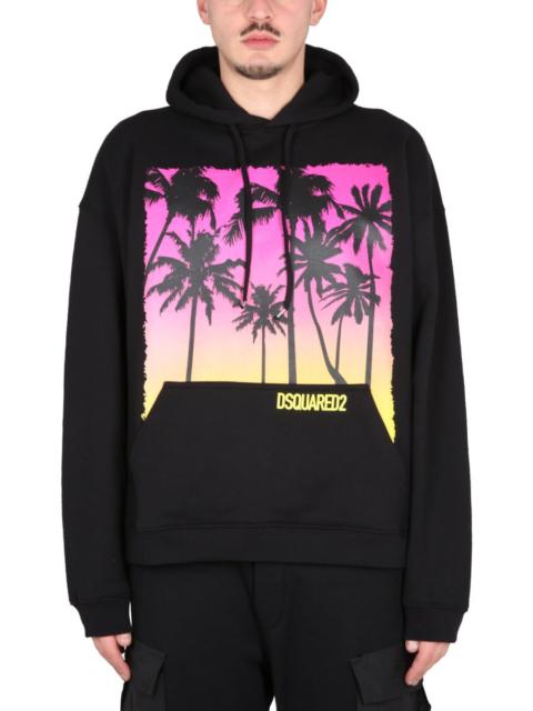 DSQUARED2 Dsquared Men Sunrise Print Sweatshirt