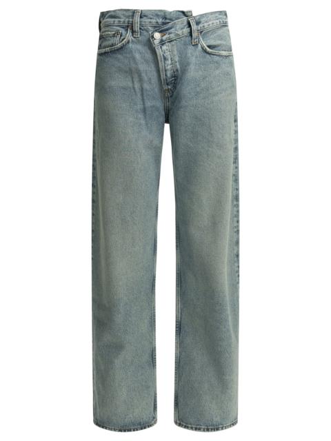 AGOLDE Agolde Criss Cross Wide Leg Jeans Light Blue