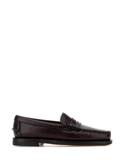 SEBAGO Dark brown leather Classic Dan loafers