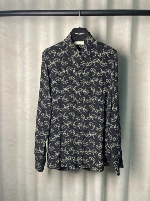 SAINT LAURENT Saint Laurent FW13 Fox Print Silk Shirt