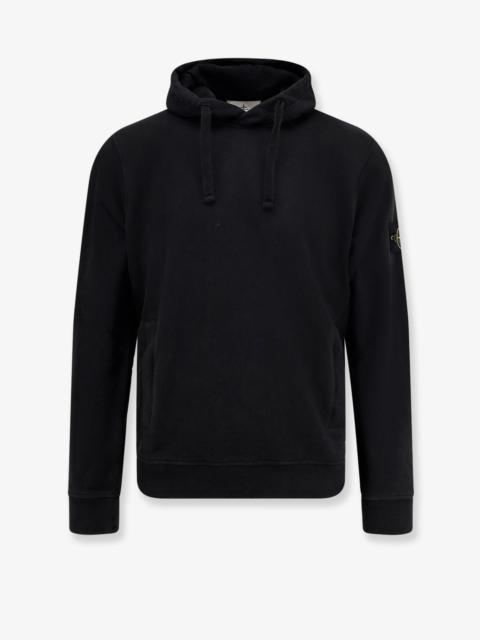 Stone Island Organic Cotton Hooded Sweatshirt