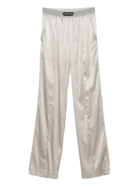 TOM FORD logo-patch trousers