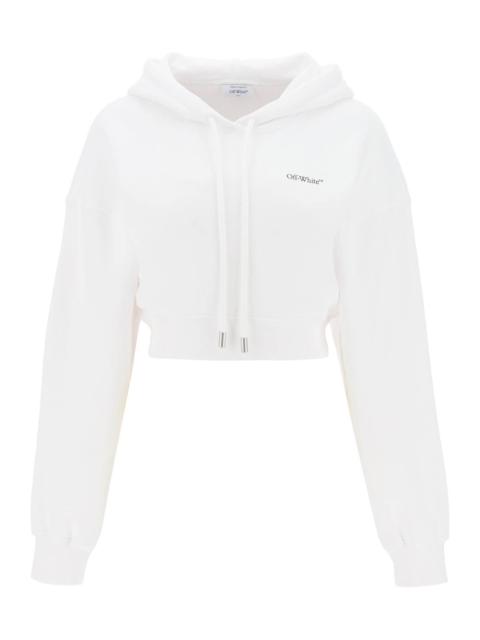Off White X Ray Arrow Cropped Hoodie