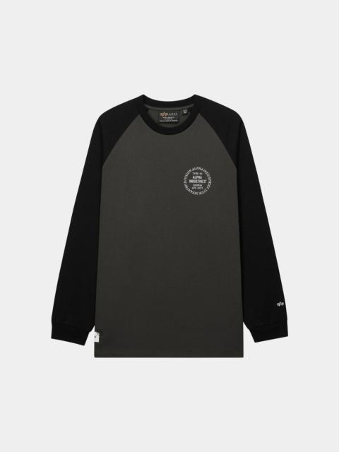 ALPHA INDUSTRIES UNFRM LONG-SLEEVED RAGLAN T-SHIRT