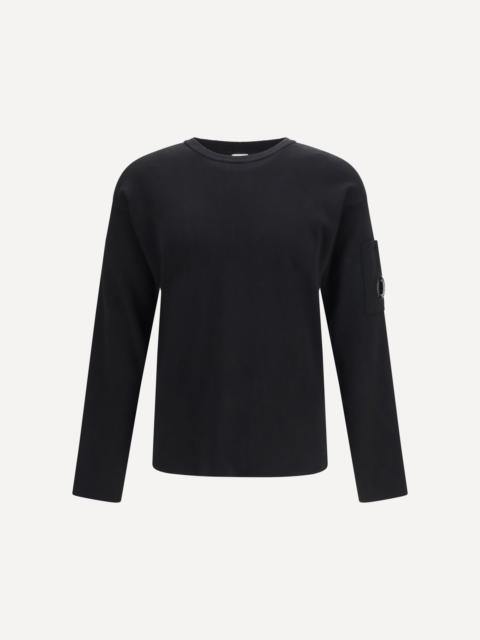 C.P. Company Cotton sea island ribs crewneck lens Sweater