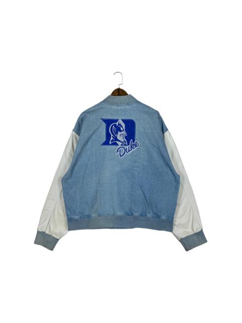 Other Designers American College - Vintage 90s Duke University Varsity Denim Jacket