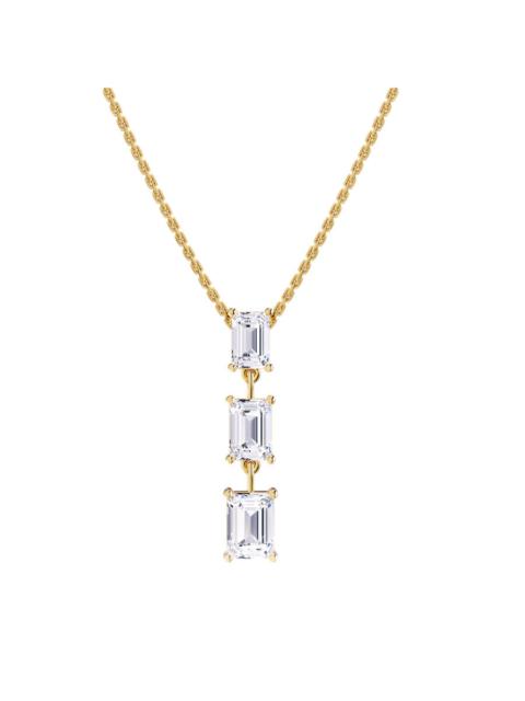 Other Designers Diamond2Deal 14k Yellow Gold 2.80 Ct Radiant Cut Lab Grown Diamond Pendant Necklace 18" Chain VVS-VS