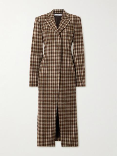 Acne Studios Checked Tweed Coat