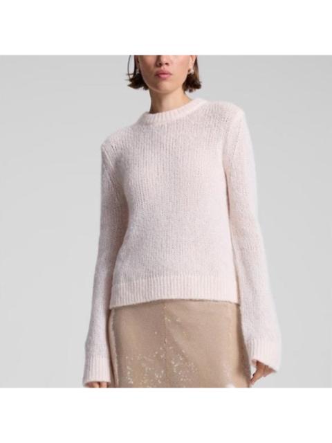 Other Designers NWT A.L.C. ALC Bowie Sheer Alpaca Crewneck Sweater Light Pink Sz XS $325‎