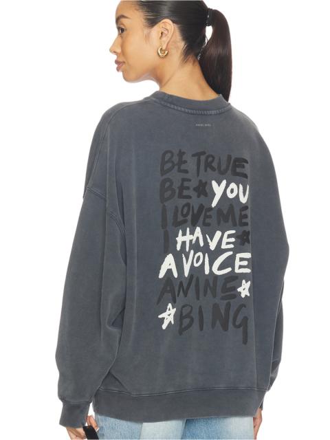 ANINE BING Miles Sweatshirt Empowerment
