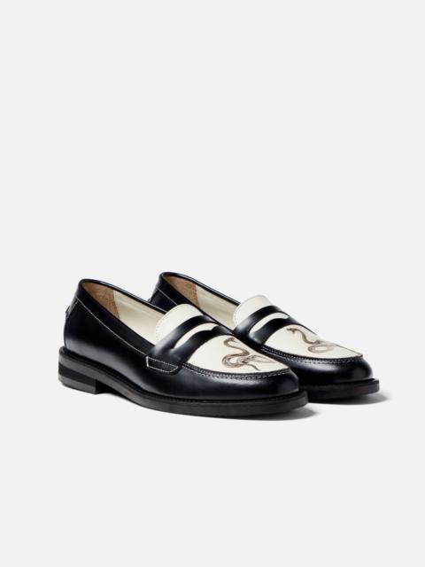 DUKE + DEXTER Wilde Snake Penny Loafer - Women's